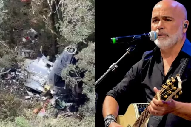 Cantor Rick e mais 4 morrem após queda de helicóptero em SC; destroços são encontrados Cantor Rick e mais 4 morrem após queda de helicóptero em SC; destroços são encontrados