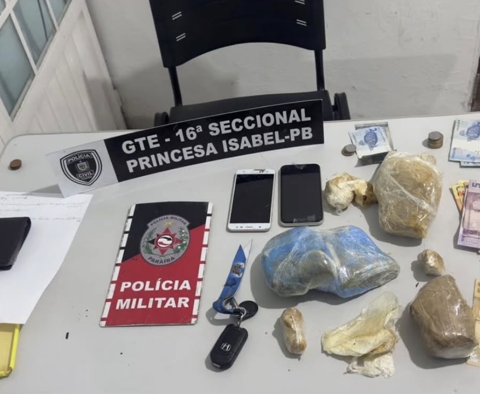 Suspeito de tráfico de drogas é preso após perseguição policial na região de Matureia-PB